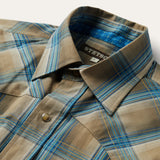 Stetson Khaki Ombre Plaid Shirt - Stetson - Flyclothing LLC