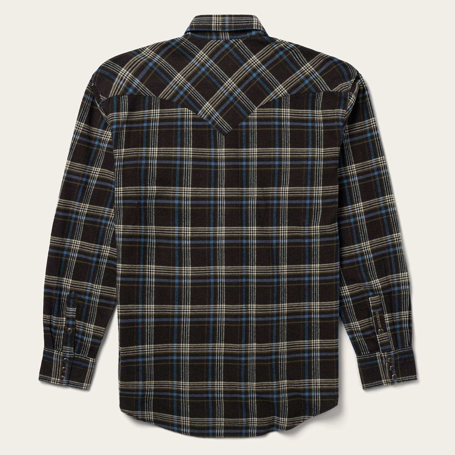 Stetson Brown Plaid Flannel Western Shirt - Stetson - Flyclothing LLC