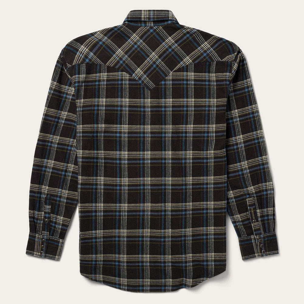 Stetson Brown Plaid Flannel Western Shirt - Stetson - Flyclothing LLC