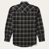 Stetson Brown Plaid Flannel Western Shirt - Stetson