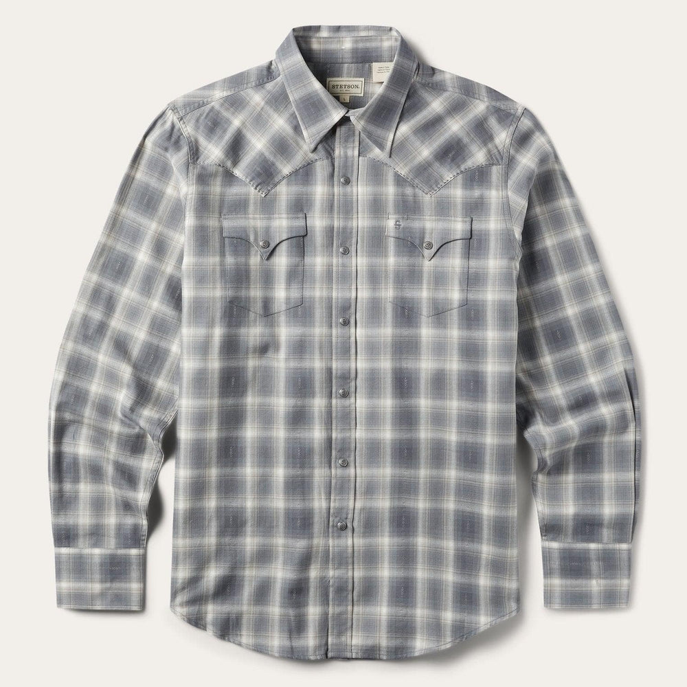 Stetson Dobby Twill Plaid Shirt - Stetson