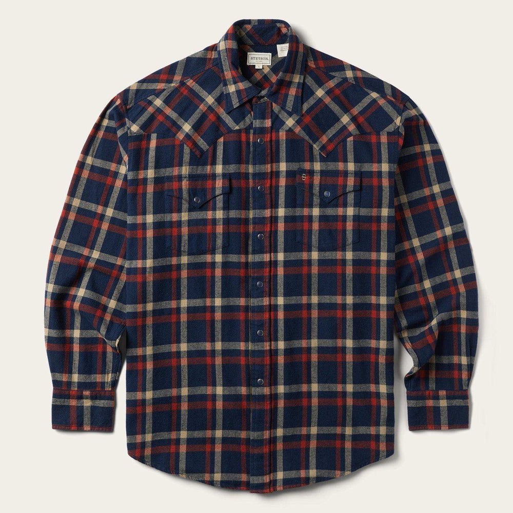 Stetson Brushed Twill Plaid Shirt - Stetson - Flyclothing LLC