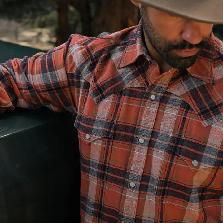 Stetson Brushed Twill Plaid Shirt - Stetson - Flyclothing LLC