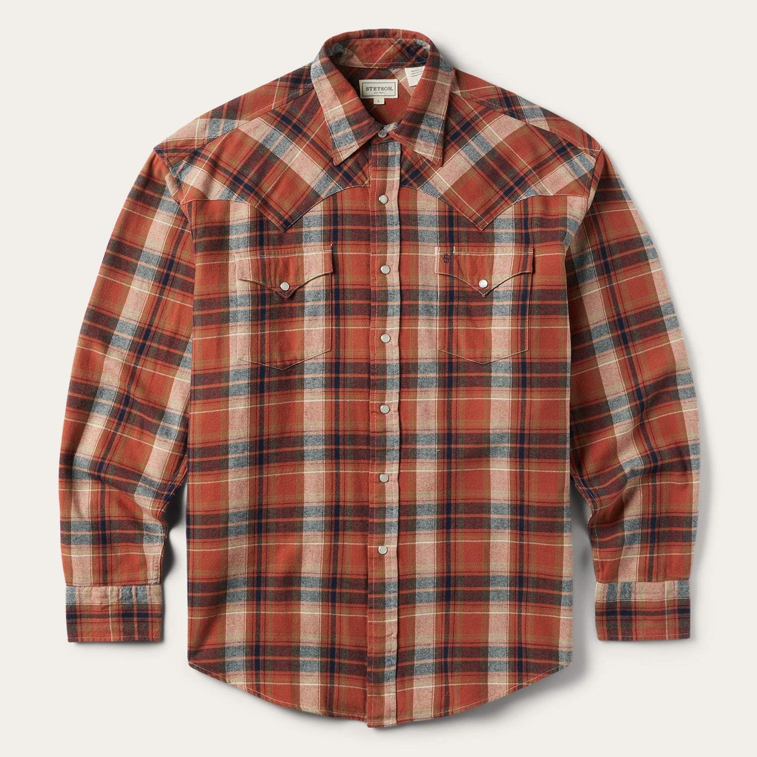 Stetson Brushed Twill Plaid Shirt - Stetson - Flyclothing LLC