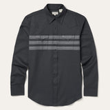 Stetson Border Stripe Twill Western Shirt - Stetson