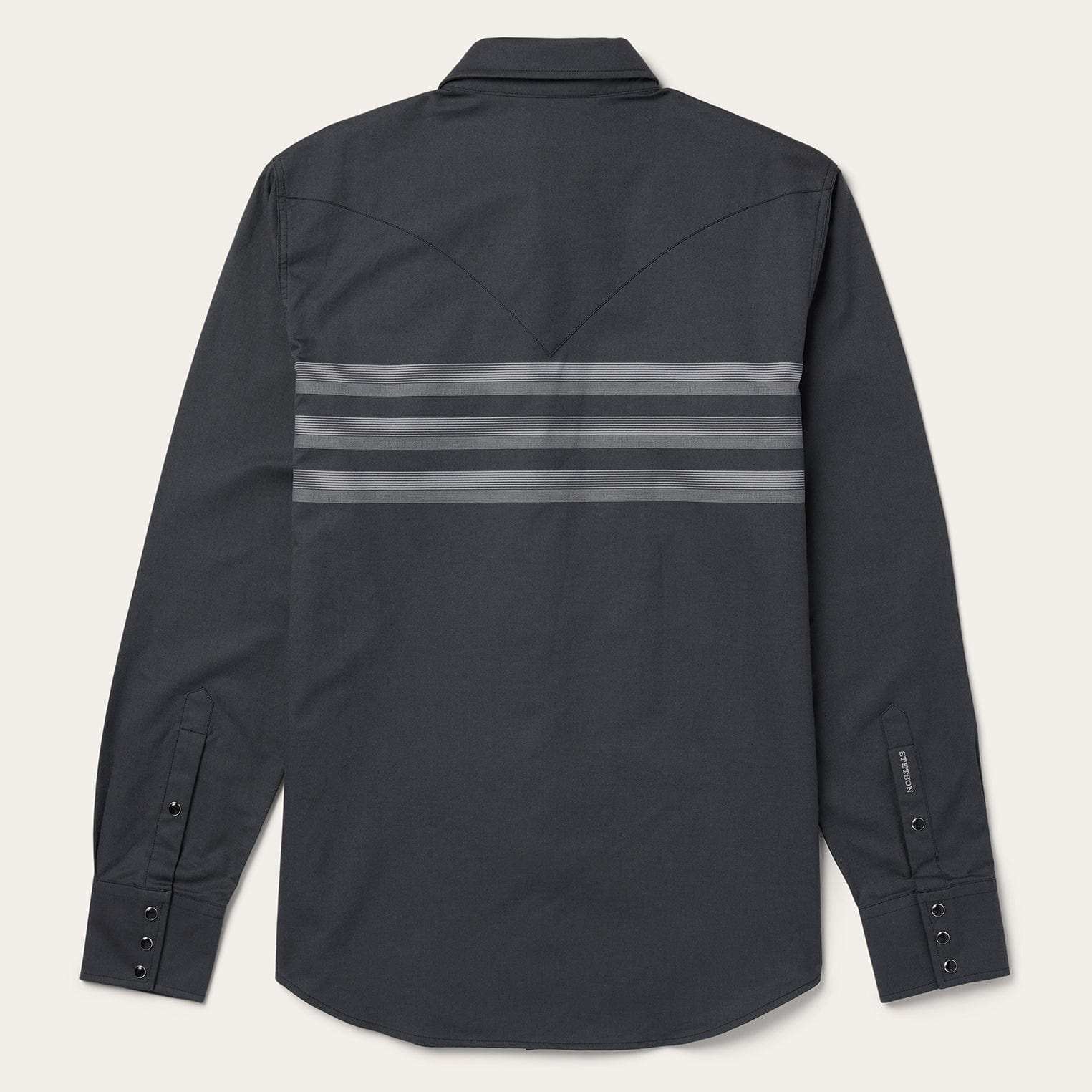 Stetson Border Stripe Twill Western Shirt - Stetson - Flyclothing LLC