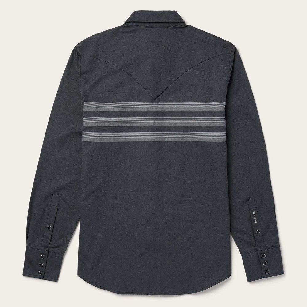 Stetson Border Stripe Twill Western Shirt - Stetson - Flyclothing LLC