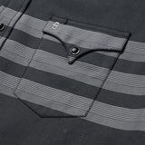 Stetson Border Stripe Twill Western Shirt - Stetson