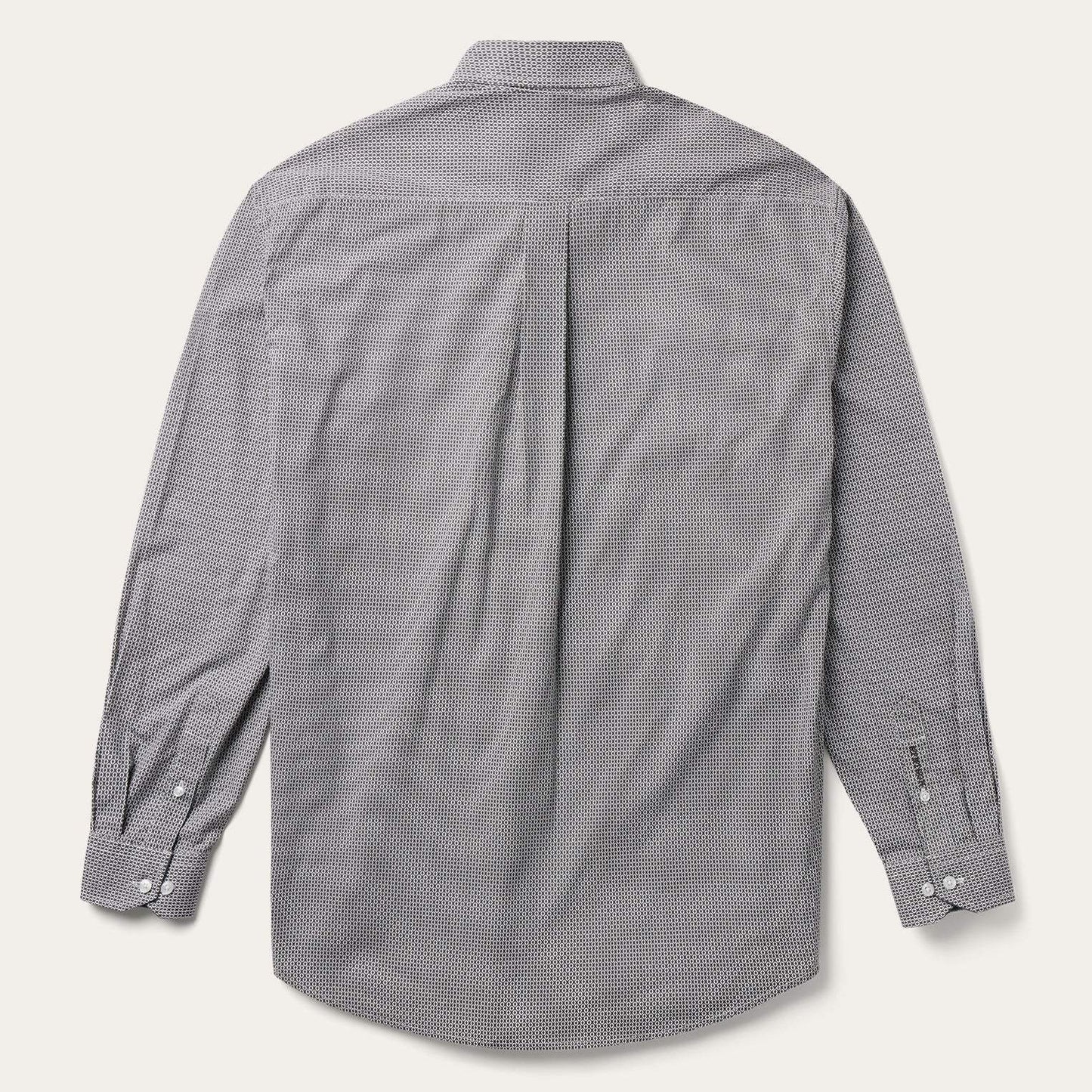 Stetson Grey Geo Print Button Front Shirt - Stetson - Flyclothing LLC