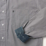Stetson Grey Geo Print Button Front Shirt - Stetson - Flyclothing LLC
