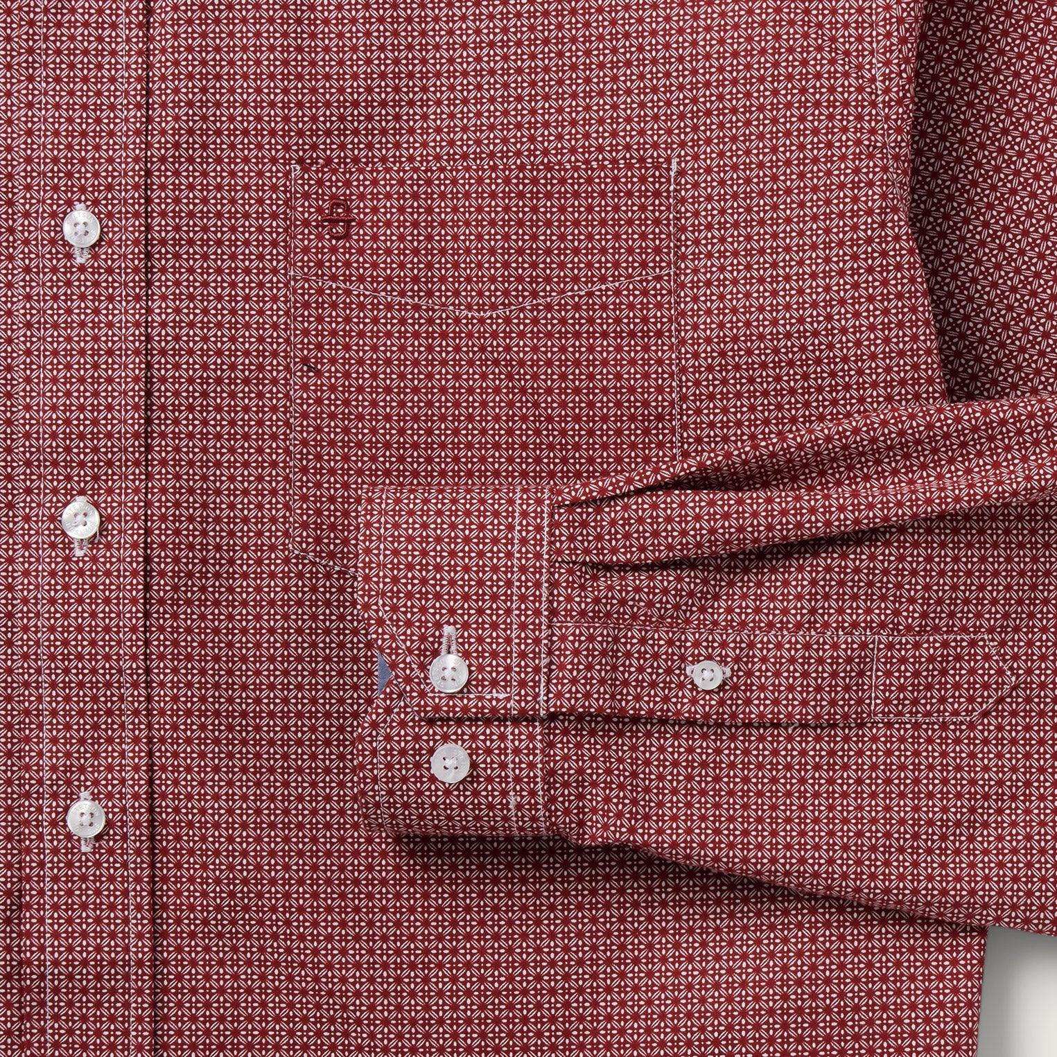 Stetson Micro Print Button-Front Shirt - Stetson - Flyclothing LLC