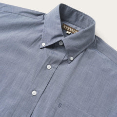 Stetson Gray Solid One-Pocket Snap-Front Shirt - Flyclothing LLC