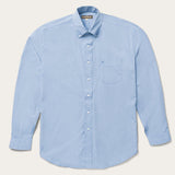 Stetson Blue Solid One-Pocket Snap-Front Shirt - Stetson