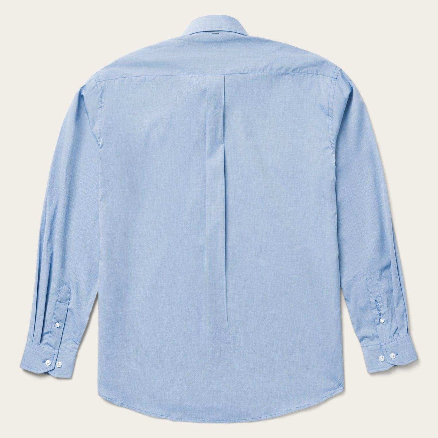 Stetson Blue Solid One-Pocket Snap-Front Shirt - Stetson - Flyclothing LLC
