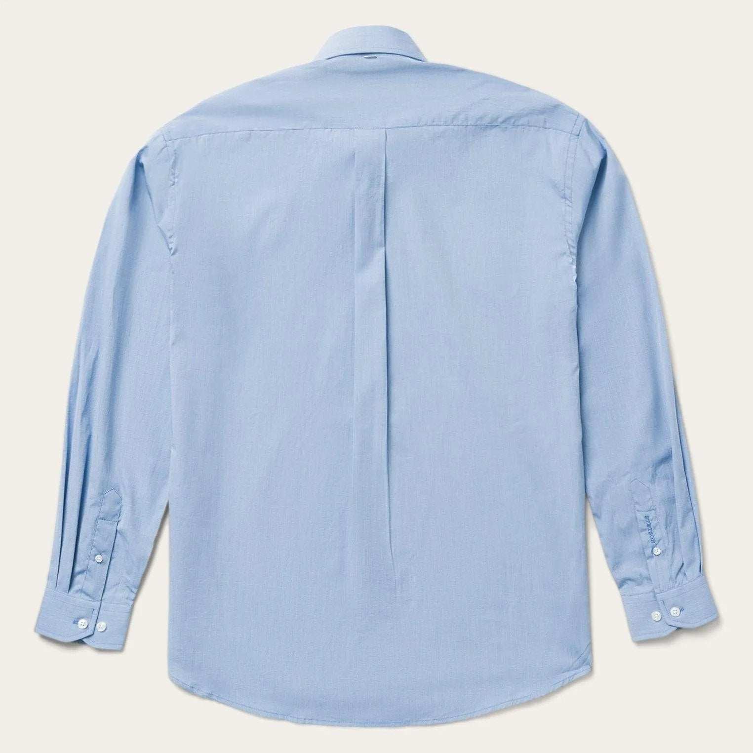 Stetson Blue Solid One-Pocket Snap-Front Shirt - Stetson - Flyclothing LLC