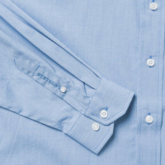 Stetson Blue Solid One-Pocket Snap-Front Shirt