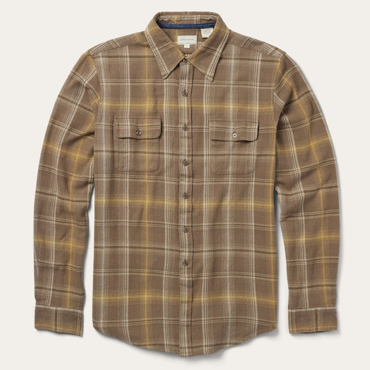 Stetson Brown Flannel Button-Front Shirt