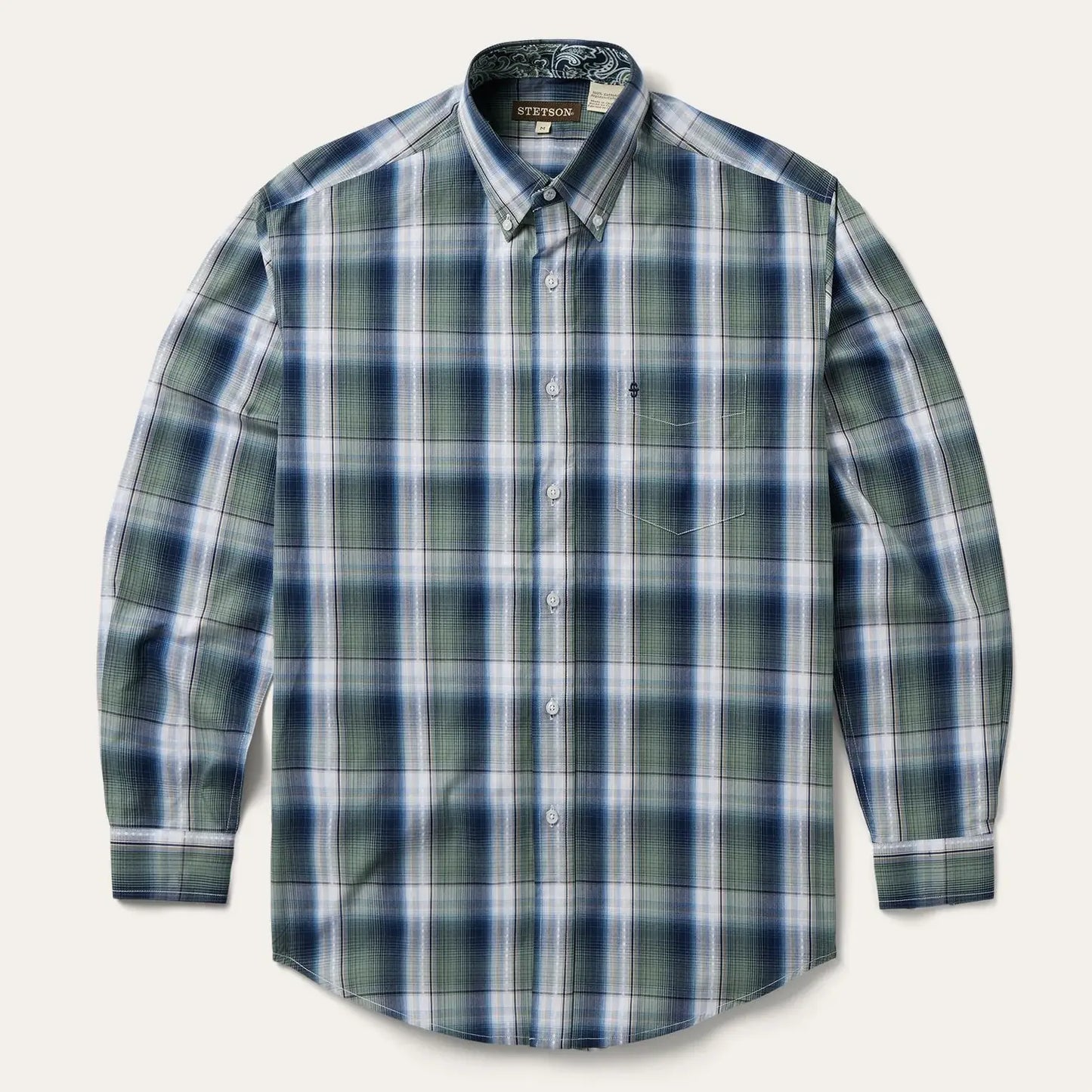 Stetson Lucky Diamond Plaid Button Front Shirt - Stetson - Flyclothing LLC
