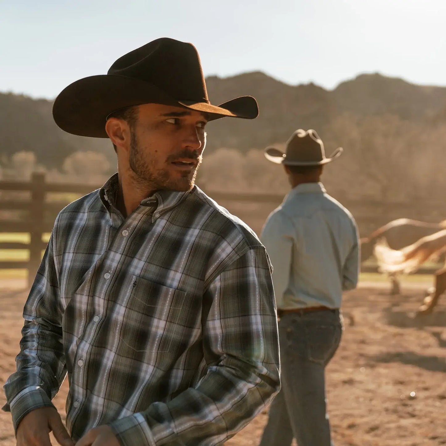 Stetson Lucky Diamond Plaid Button Front Shirt - Stetson - Flyclothing LLC