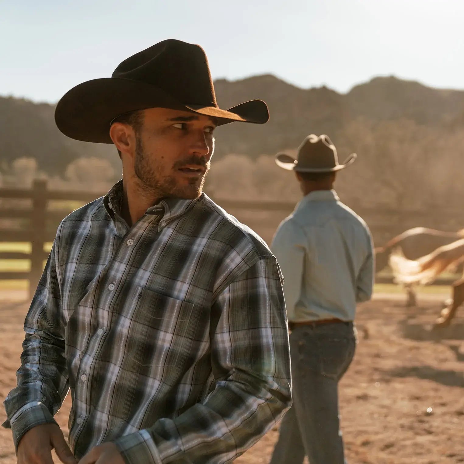 Stetson Lucky Diamond Plaid Button Front Shirt - Stetson - Flyclothing LLC