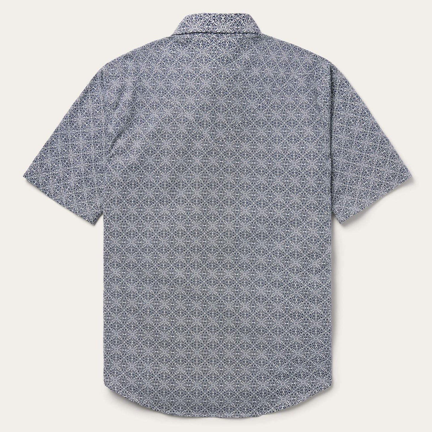 Stetson Navy Print Short Sleeve Western Shirt - Stetson - Flyclothing LLC