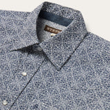 Stetson Navy Print Short Sleeve Western Shirt - Stetson - Flyclothing LLC
