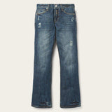 Stetson 1014 Fit Destructed Dark Wash Jeans - Stetson - Flyclothing LLC