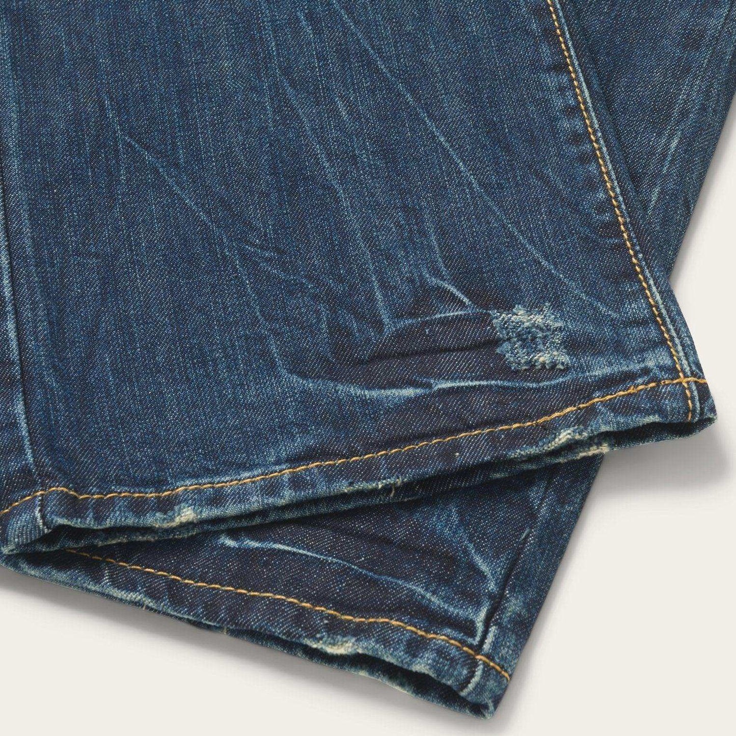 Stetson 1014 Fit Destructed Dark Wash Jeans - Stetson - Flyclothing LLC