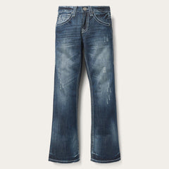 Stetson 1014 Fit Destructed Medium Wash Jeans - Flyclothing LLC