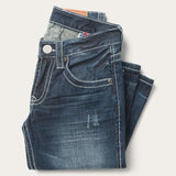 Stetson 1014 Fit Destructed Medium Wash Jeans - Stetson