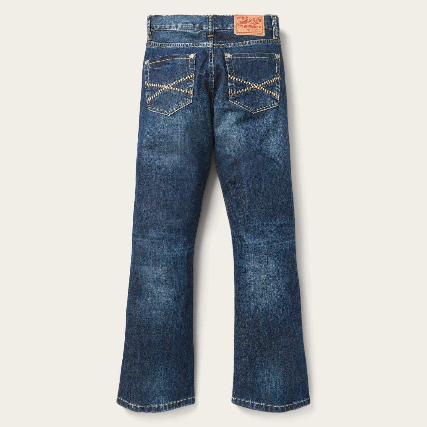 Stetson 1014 Fit Semi-Destructed Wash Jeans - Stetson - Flyclothing LLC