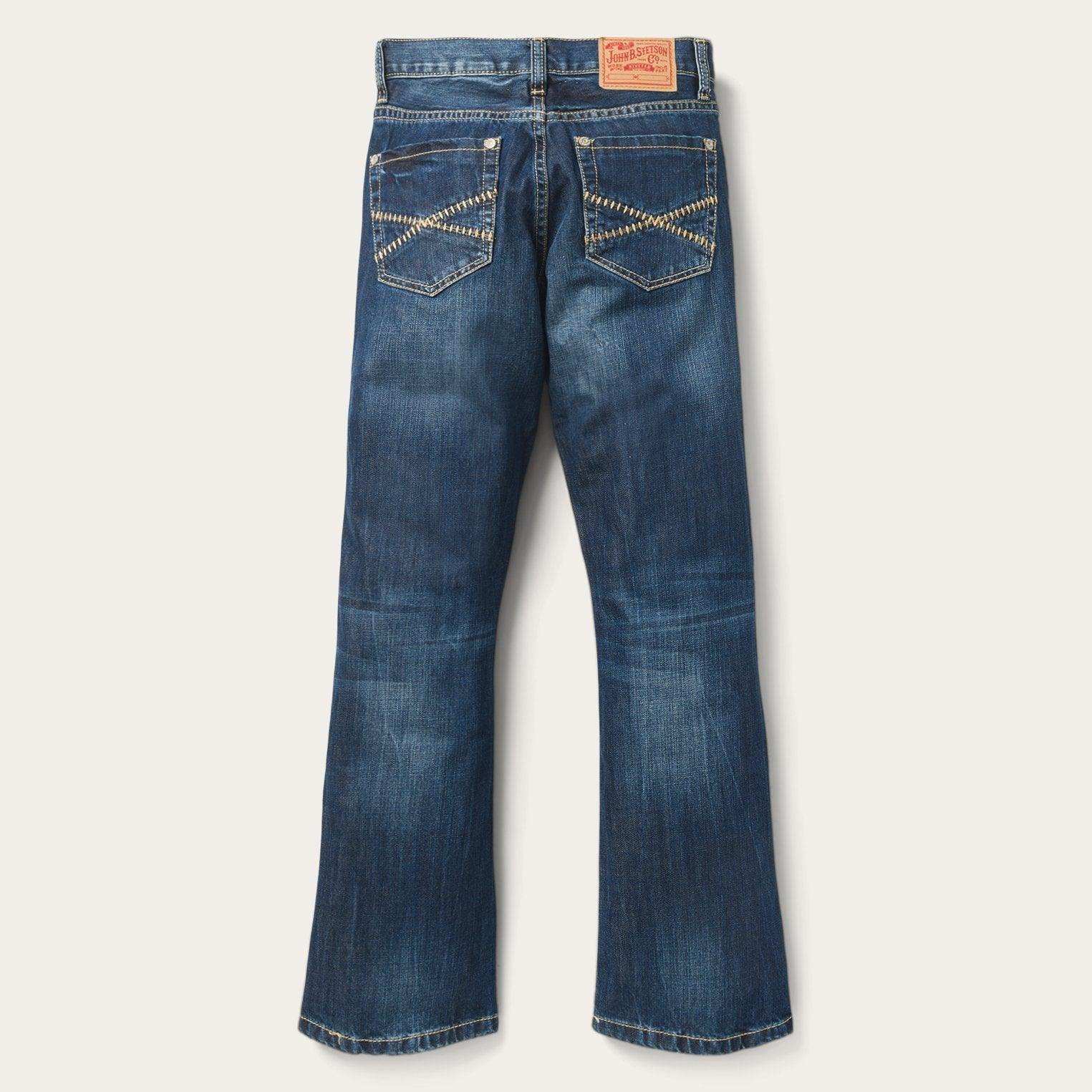 Stetson 1014 Fit Semi-Destructed Wash Jeans - Stetson - Flyclothing LLC