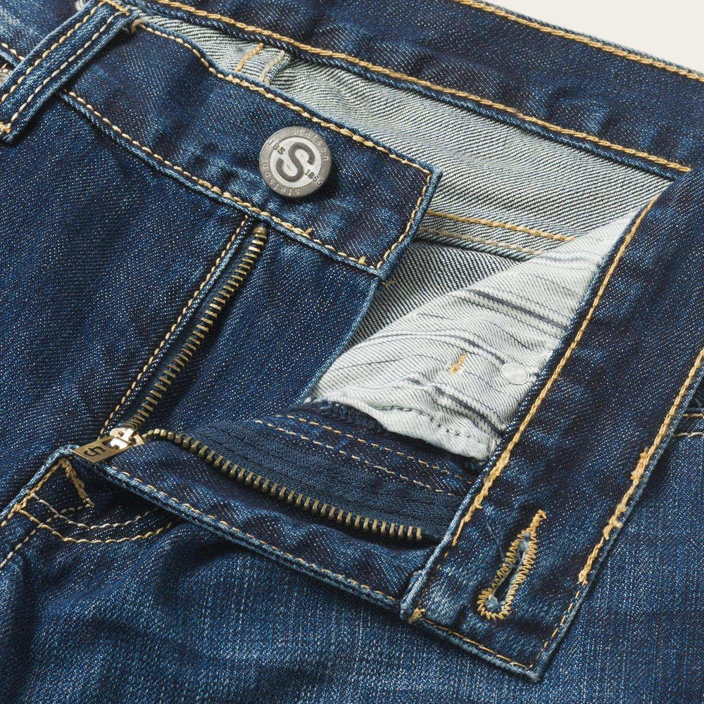 Stetson 1014 Fit Semi-Destructed Wash Jeans - Stetson - Flyclothing LLC