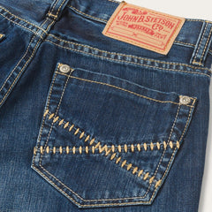 Stetson 1014 Fit Semi-Destructed Wash Jeans - Flyclothing LLC