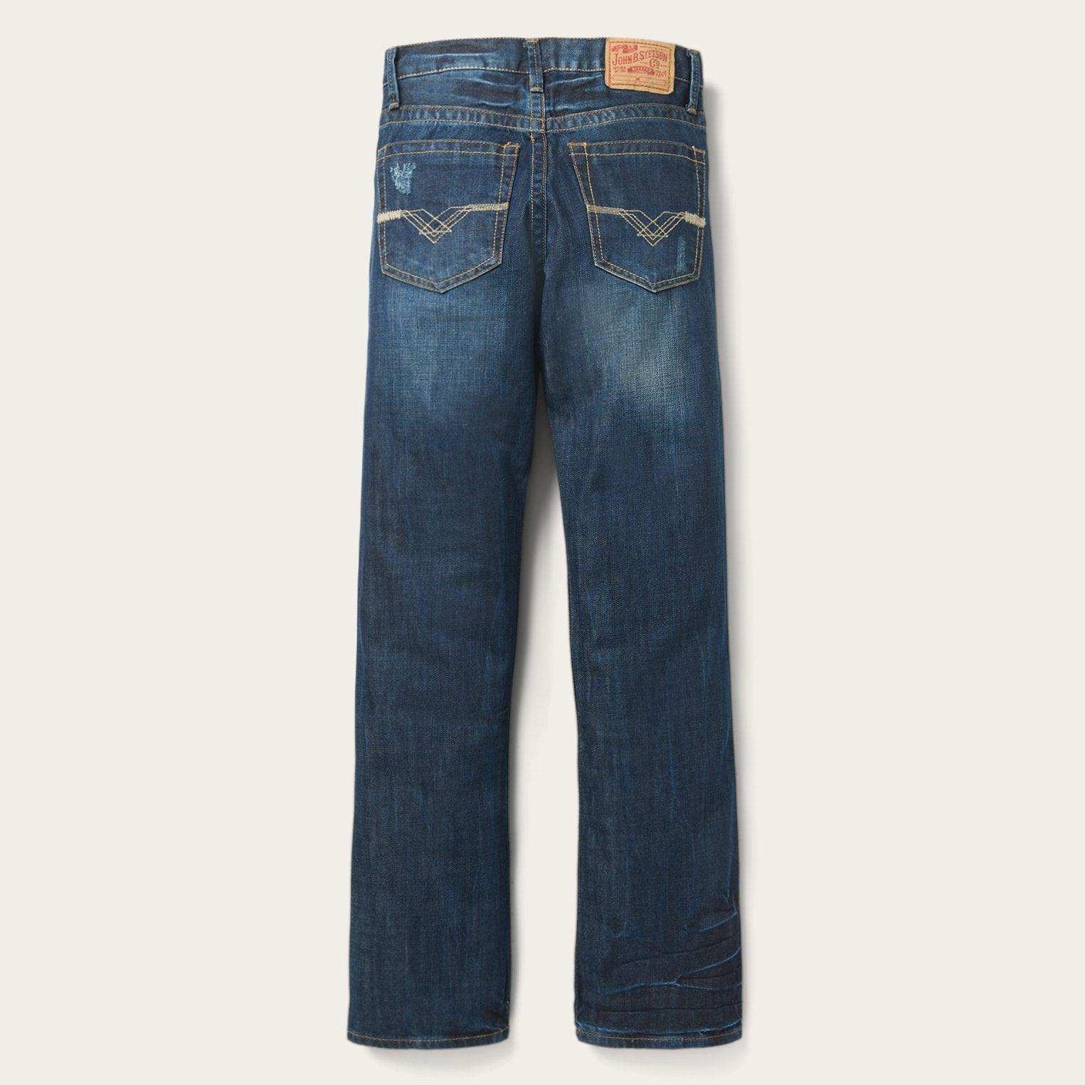 Stetson 1312 Fit Jeans With Back Pocket Detail - Stetson - Flyclothing LLC