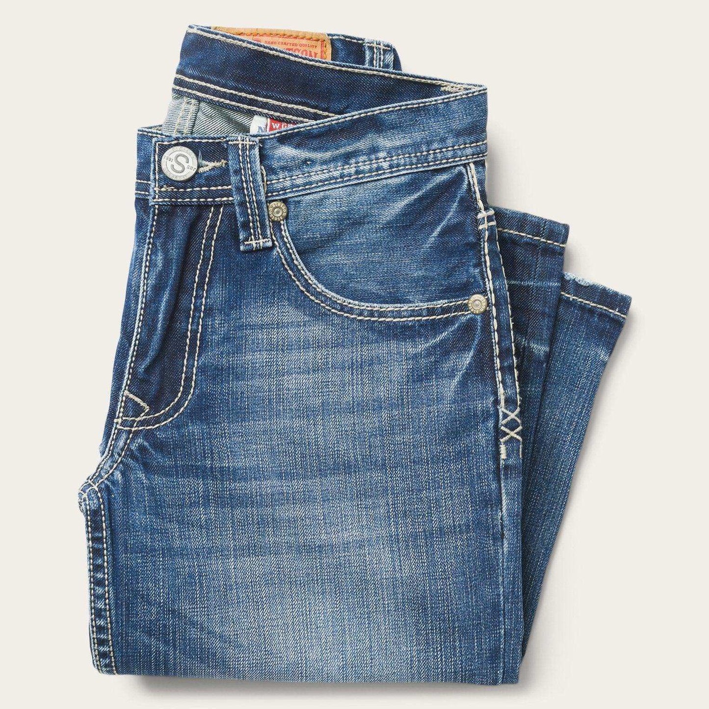 Stetson 1312 Fit Light Wash Jeans - Stetson - Flyclothing LLC