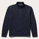 Stetson Button-Front Blue Pullover Knit Sweater - Stetson