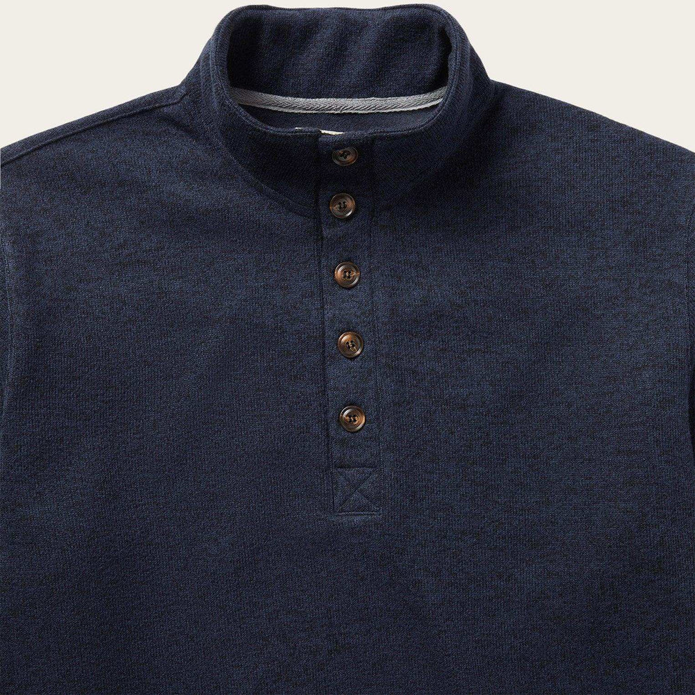 Stetson Button-Front Blue Pullover Knit Sweater - Stetson - Flyclothing LLC