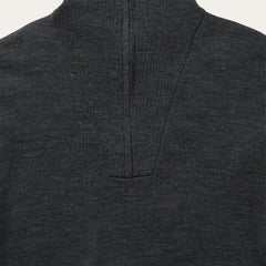 Stetson Elbow Patch Knit Sweater in Grey