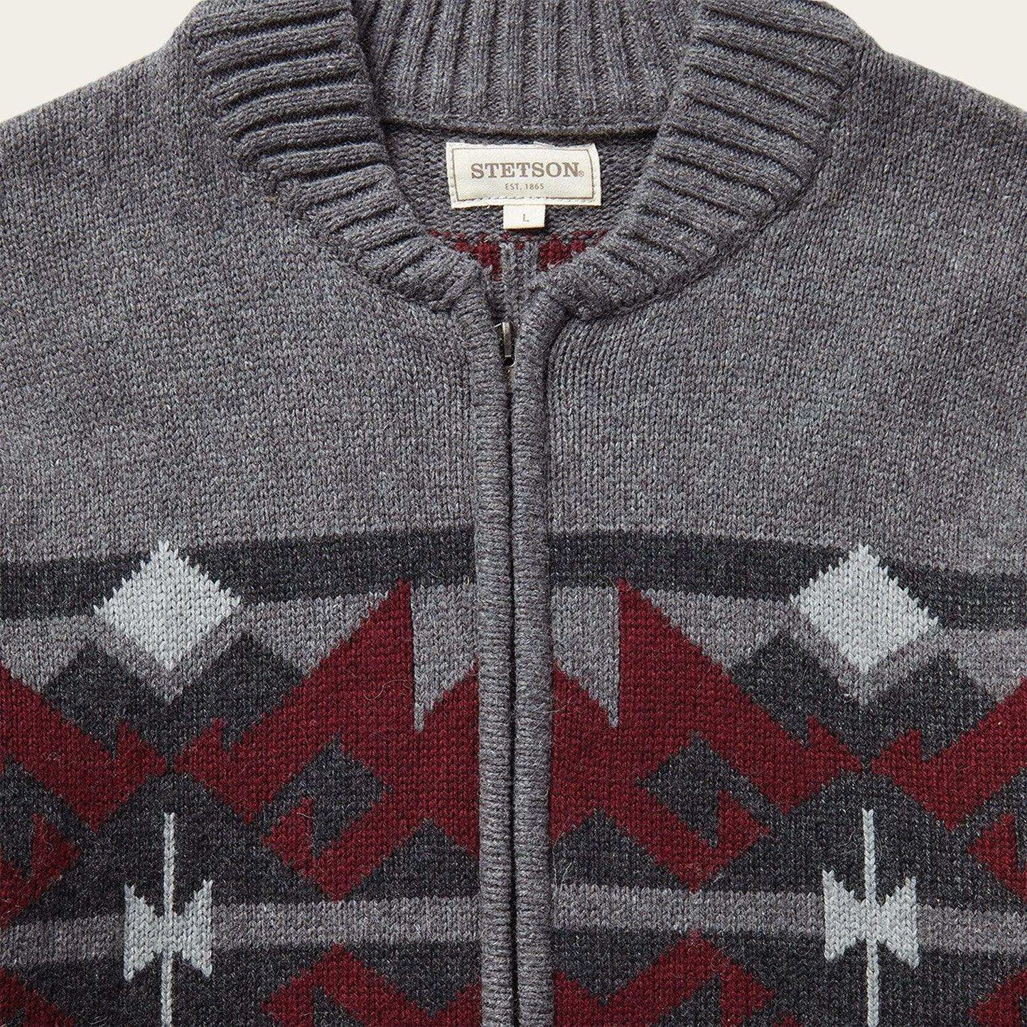 Stetson Grey Aztec Cardigan - Stetson - Flyclothing LLC