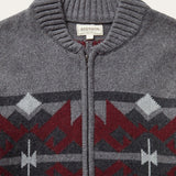 Stetson Grey Aztec Cardigan - Stetson