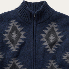 Stetson Navy Aztec Cardigan - Flyclothing LLC
