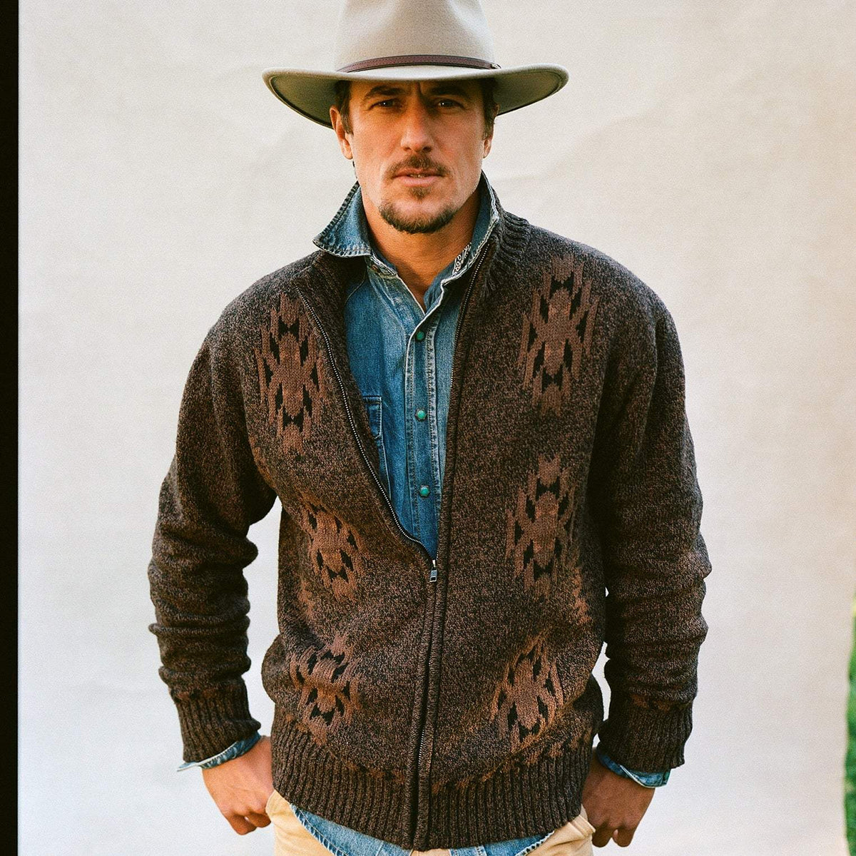 Stetson Vertical Aztec Cardigan - Stetson - Flyclothing LLC