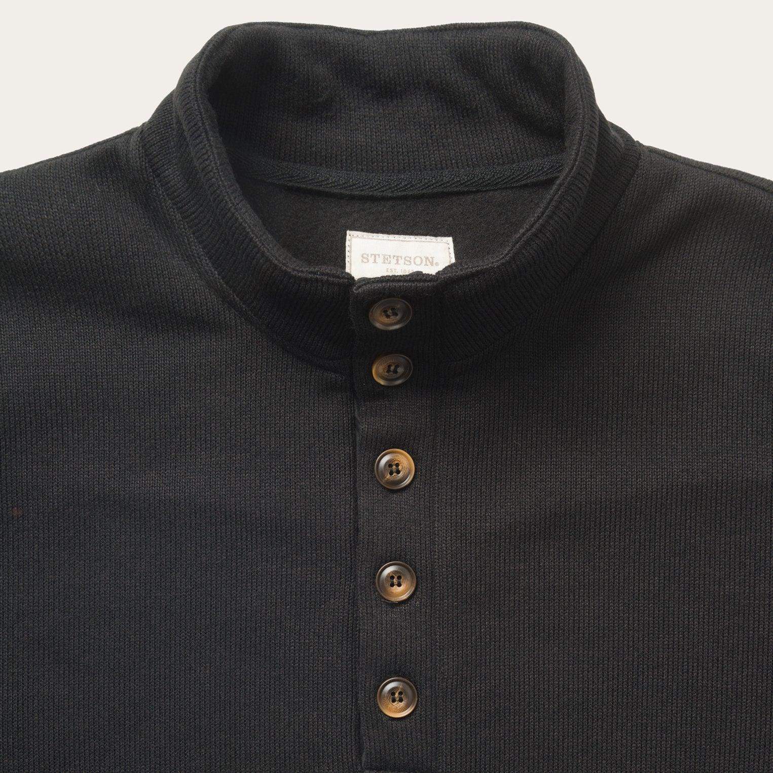 Stetson Black Pullover Knit Sweater - Stetson - Flyclothing LLC
