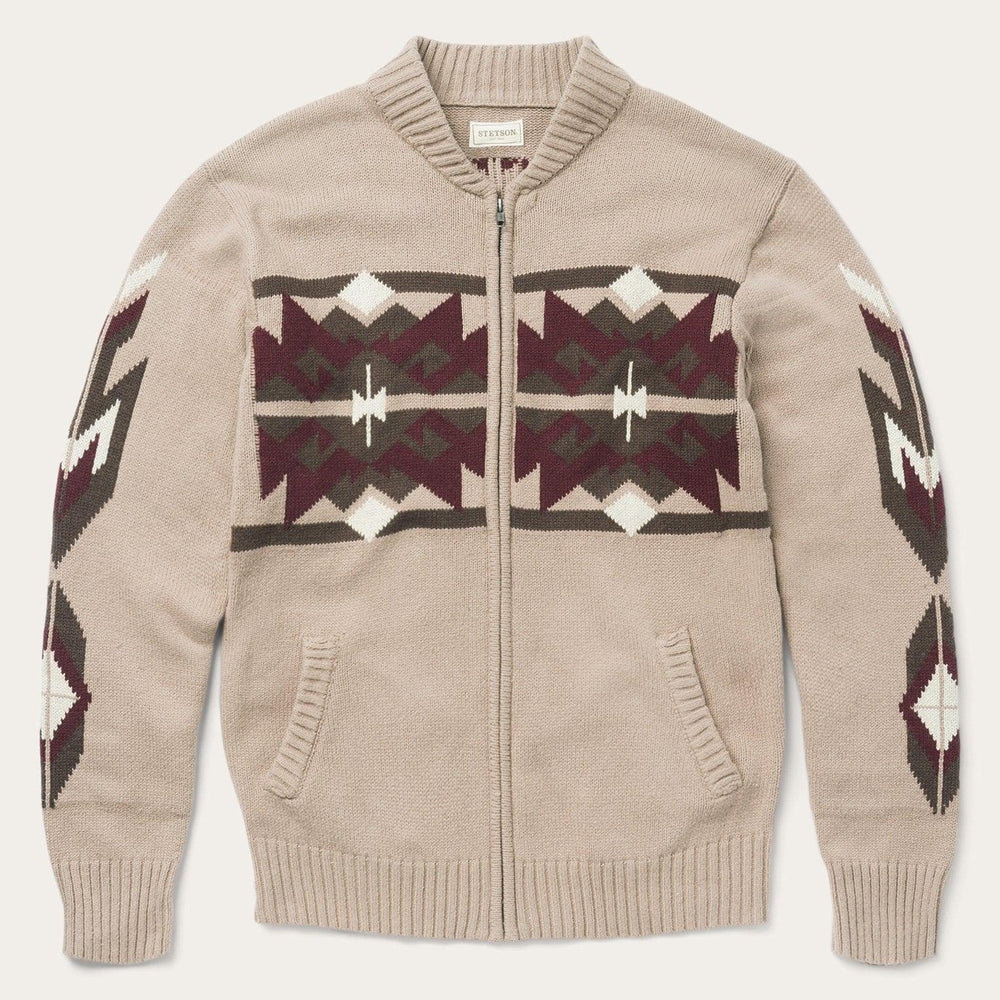 Stetson Brown Gray Aztec Cardigan - Stetson