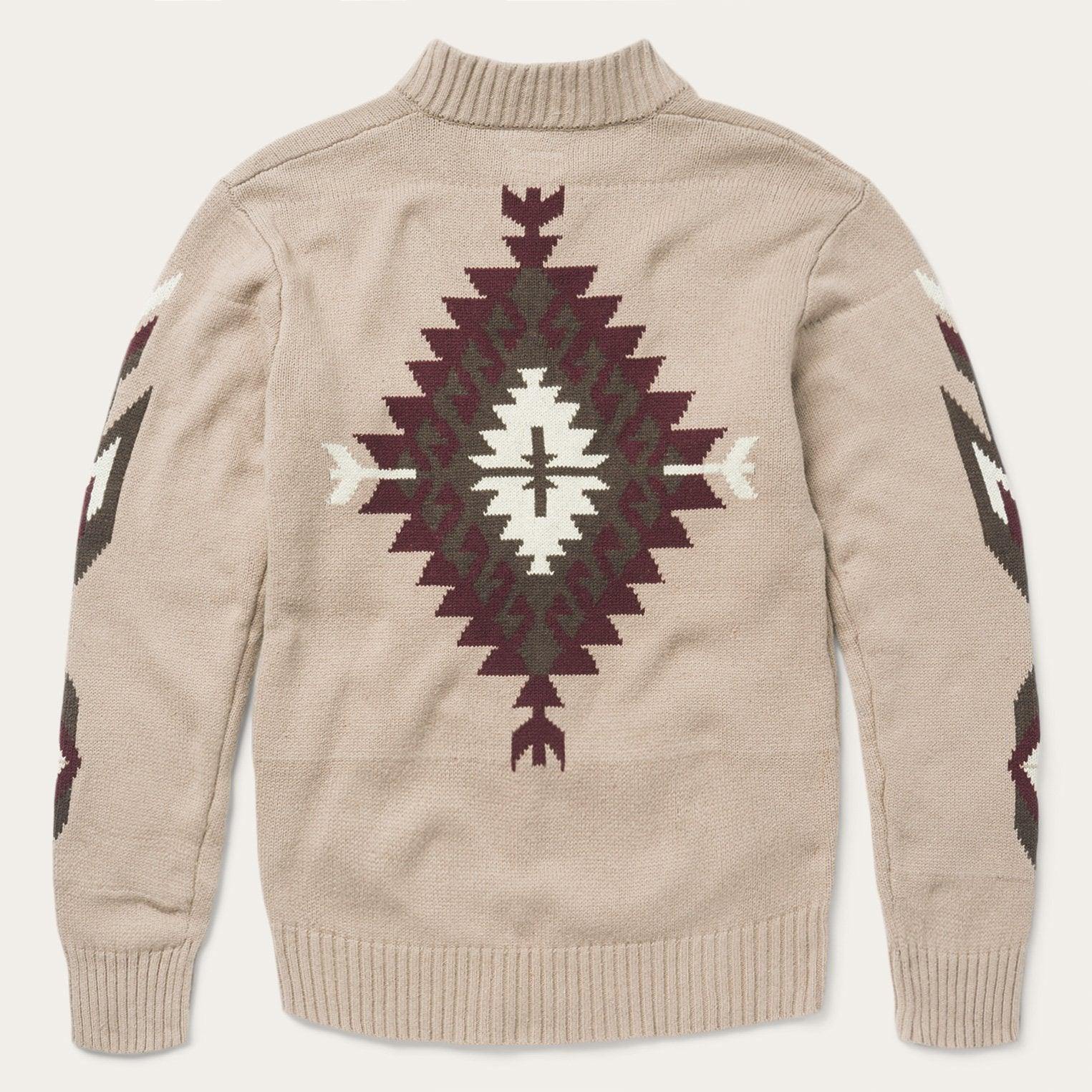 Stetson Brown Gray Aztec Cardigan - Flyclothing LLC