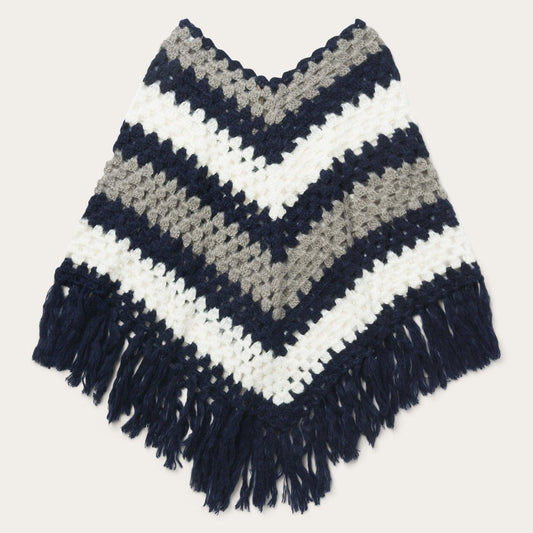 Stetson Crochet Fringe Poncho - Flyclothing LLC