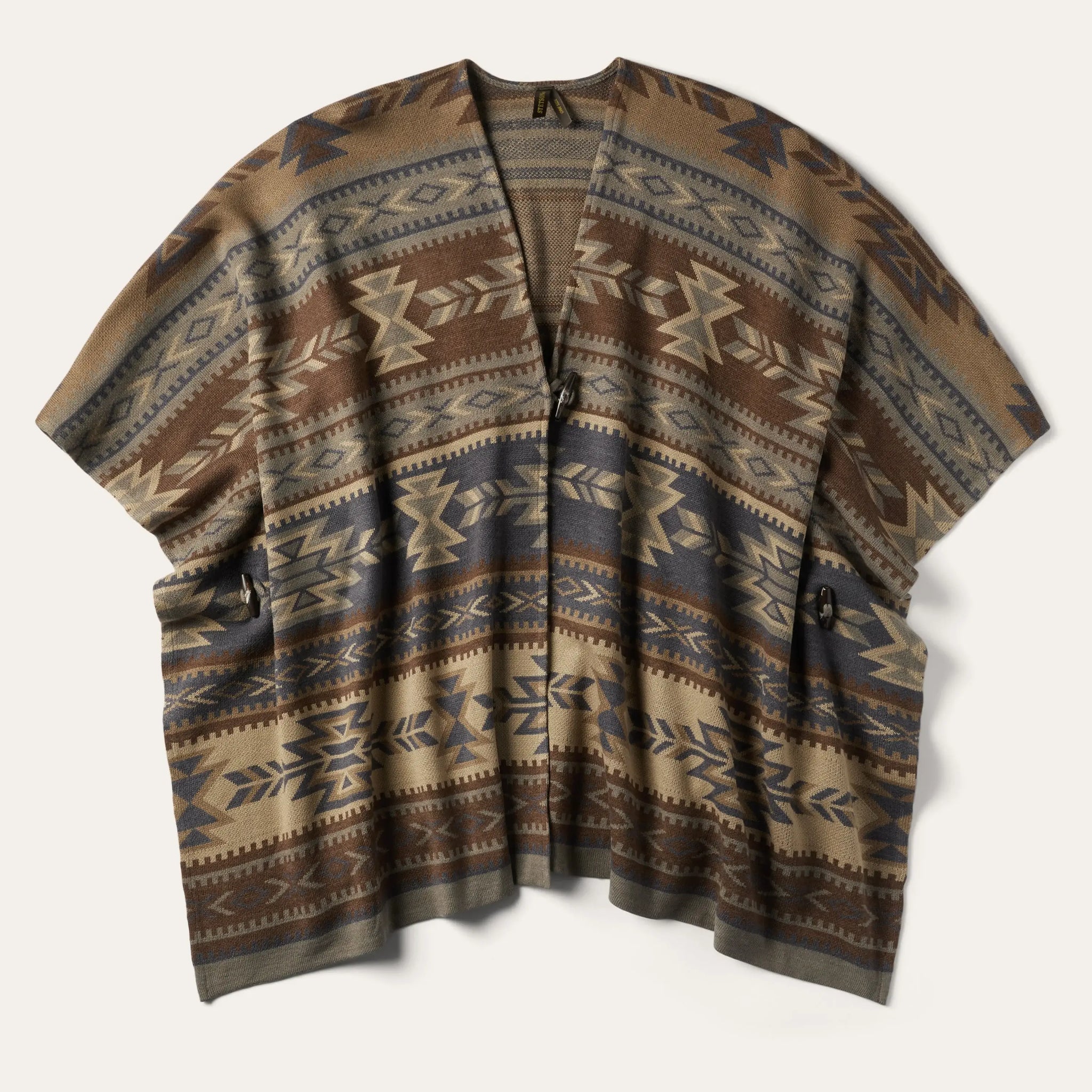 Stetson Aztec Print Sweater Poncho - Stetson - Flyclothing LLC