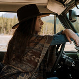 Stetson Aztec Print Sweater Poncho - Stetson - Flyclothing LLC