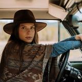 Stetson Aztec Print Sweater Poncho - Stetson - Flyclothing LLC